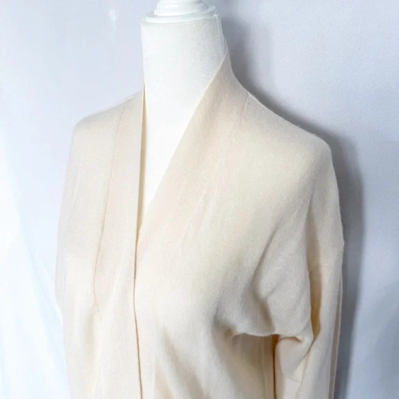 Nordstrom Long Open Front Wool & Cashmere Cardigan S - Picture 7 of 9